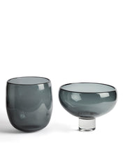 Load image into Gallery viewer, Sirau grey glass centrepiece Ø24cm - image 2