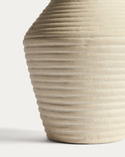 Load image into Gallery viewer, Pria beige papier-mâché vase 25cm - image 6