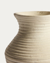 Load image into Gallery viewer, Pria beige papier-mâché vase 25cm - image 7