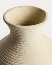 Load image into Gallery viewer, Pria beige papier-mâché vase 36cm - image 7