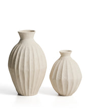 Load image into Gallery viewer, Arquena beige papier-mâché vase 46cm - image 2