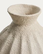 Load image into Gallery viewer, Arquena beige papier-mâché vase 46cm - image 4
