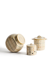 Load image into Gallery viewer, Belor ceramic pot with multicoloured lines 13.5cm - image 2