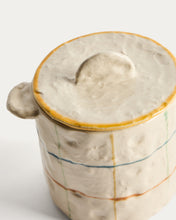 Load image into Gallery viewer, Belor ceramic pot with multicoloured lines 13.5cm - image 3
