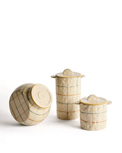 Load image into Gallery viewer, Belor ceramic pot with multicoloured lines 22cm - image 2