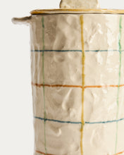 Load image into Gallery viewer, Belor ceramic pot with multicoloured lines 22cm - image 5