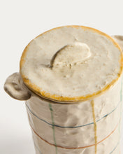 Load image into Gallery viewer, Belor ceramic pot with multicoloured lines 22cm - image 6