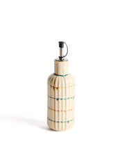 Load image into Gallery viewer, Belor ceramic oil cruet with multicoloured lines