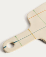 Load image into Gallery viewer, Belor ceramic serving board with multicoloured lines 36 x 13.8cm - image 3