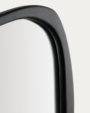 Load image into Gallery viewer, Alura black teak wood mirror 45,5 x 47 cm FSC 100% - image 8