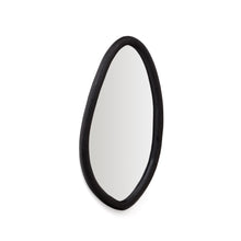 Load image into Gallery viewer, Magrit mirror in solid mungur wood with a black finish Ø 60 x 110 cm