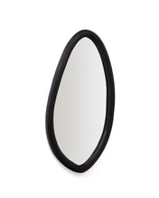 Load image into Gallery viewer, Magrit mirror in solid mungur wood with a black finish Ø 60 x 110 cm - image 2