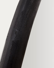 Load image into Gallery viewer, Magrit mirror in solid mungur wood with a black finish Ø 60 x 110 cm - image 6