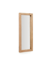 Load image into Gallery viewer, Maden wooden mirror with a natural finish 50 x 120 cm - image 2