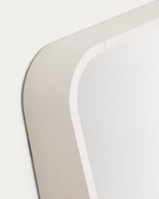 Load image into Gallery viewer, Salaya mirror in lacquered beige ash laminated plywood 90 x 60 cm - image 6