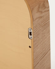 Load image into Gallery viewer, Salaya ash laminated plywood framed mirror in a natural finish, 90 x 60 cm - image 9