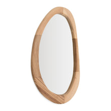 Load image into Gallery viewer, Selem mungur wood mirror with natural finish 60 x 107 cm