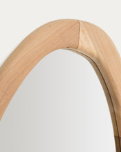 Load image into Gallery viewer, Selem mungur wood mirror with natural finish 60 x 107 cm - image 7