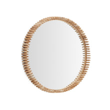 Load image into Gallery viewer, Polke Teak Wood Mirror Ø 80 cm