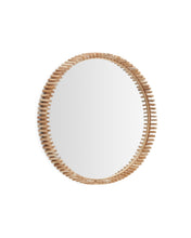 Load image into Gallery viewer, Polke Teak Wood Mirror Ø 80 cm - image 2