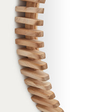 Load image into Gallery viewer, Polke Teak Wood Mirror Ø 80 cm - image 5
