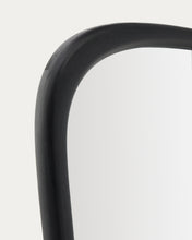 Load image into Gallery viewer, Alura black teak wood mirror 158 x 61cm FSC 100% - image 5