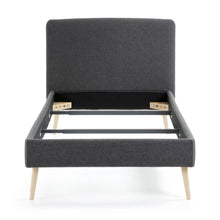Load image into Gallery viewer, Dyla bed cover for a 90 x 190 cm mattress in black - image 2