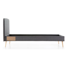 Load image into Gallery viewer, Dyla bed cover for a 90 x 190 cm mattress in black - image 4