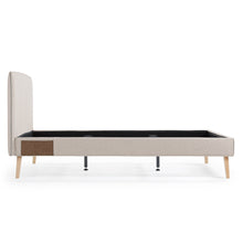 Load image into Gallery viewer, Dyla bed cover for a 150 x 190 cm mattress in beige - image 4