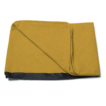 Load image into Gallery viewer, Mustard Dyla headboard cover for a bed up to 150 cm