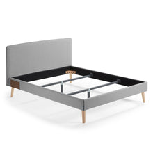 Load image into Gallery viewer, Dyla bed cover in grey for a 160 x 200 cm mattress - image 3