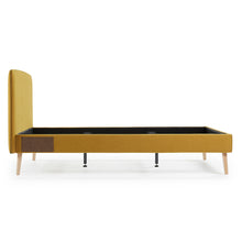 Load image into Gallery viewer, Dyla bed cover in mustard for a 160 x 200 cm mattress - image 4