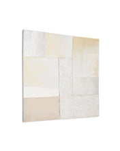 Load image into Gallery viewer, Pineda abstract canvas in white, 95 x 95 cm - image 2