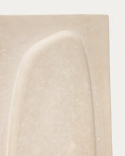 Load image into Gallery viewer, Mirta set of 2 beige papier-mâché wall hangings 29 x 39 cm - image 5
