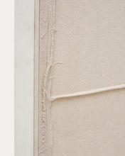Load image into Gallery viewer, Maha white wall hanging with horizontal line 110 x 220 cm - image 4