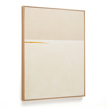 Load image into Gallery viewer, Salin abstract painting with a horizontal linen stripe 80 x 100 cm
