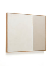 Load image into Gallery viewer, Salin abstract painting with a horizontal linen stripe 80 x 100 cm - image 4