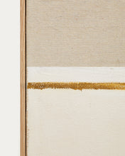 Load image into Gallery viewer, Salin abstract painting with a horizontal linen stripe 80 x 100 cm - image 7