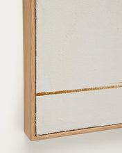 Load image into Gallery viewer, Salin abstract painting with a vertical beige linen stripe 80 x 100 cm - image 4