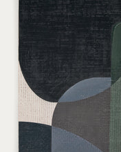 Load image into Gallery viewer, Nemsa blue and green abstract canvas, 90 x 60 cm - image 6