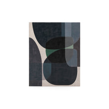 Load image into Gallery viewer, Nemsa blue and green abstract canvas, 100 x 80 cm - image 2