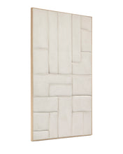 Load image into Gallery viewer, Klis white linen picture with geometric shapes, 120 x 200 cm - image 3