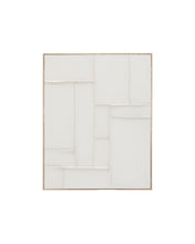 Load image into Gallery viewer, Klis white linen picture with geometric shapes, 80 x 100 cm - image 2