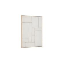 Load image into Gallery viewer, Klis white linen picture with geometric shapes, 80 x 100 cm - image 5