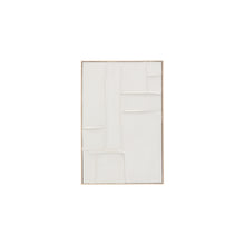 Load image into Gallery viewer, Klis white linen picture with geometric shapes, 60 x 90 cm