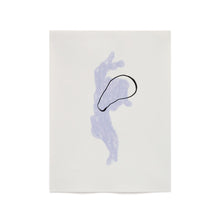 Load image into Gallery viewer, Inca blue and white paper print, 29.8 x 39.8 cm