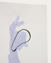 Load image into Gallery viewer, Inca blue and white paper print, 29.8 x 39.8 cm - image 3