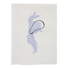 Load image into Gallery viewer, Inca blue and white paper print, 42 x 56 cm