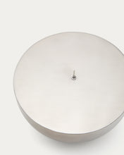 Load image into Gallery viewer, Quira large candle holder in silver-plated stainless steel - image 4