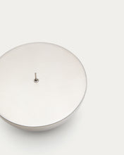 Load image into Gallery viewer, Quira small candle holder in silver-plated stainless steel - image 5
